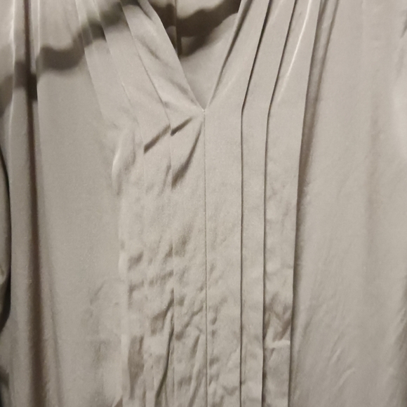 Antonio Melani Silk Blouse Tan Sequin Detail Medium - Picture 7 of 13